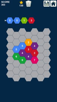 Cкриншот Hexagons Puzzle: Slide n Clear Numbers, изображение № 2373184 - RAWG