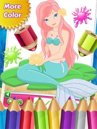 Cкриншот Mermaid Princess Colorbook Drawing to Paint Coloring Game for Kids, изображение № 1632762 - RAWG