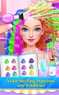 Cкриншот Hair Stylist Fashion Salon ❤ Rainbow Unicorn Hair, изображение № 1592866 - RAWG