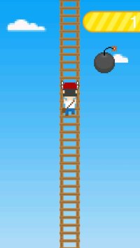 Cкриншот Pixel Man Climbing Ladder, изображение № 890554 - RAWG