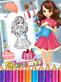 Cкриншот Pretty Girl Fashion Colorbook Drawing to Paint Coloring Game for Kids, изображение № 1632755 - RAWG