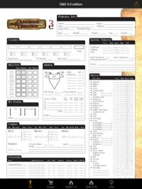 Cкриншот Real Sheet: D&D 3.5 Edition + Dice Table, изображение № 2133384 - RAWG