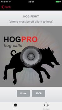 Cкриншот REAL Hog Calls - Hog Hunting Calls - Boar Calls, изображение № 1729294 - RAWG