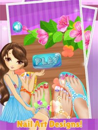 Cкриншот Toe Nail Spa Salon Beautiful Princess Girls - Makeover And Games Dressup Nails Art & Polish, изображение № 1632714 - RAWG