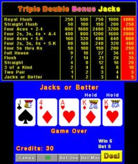 Cкриншот Plain Video Poker, изображение № 243333 - RAWG