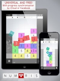 Cкриншот Numtris: best addicting logic number game with cool multiplayer split screen mode to play between two good friends. Including simple but challenging numeric puzzle mini games to improve your math skil, изображение № 2061234 - RAWG