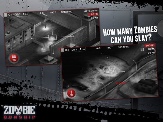 Zombie Gunship: Gun Down Zombies screenshot