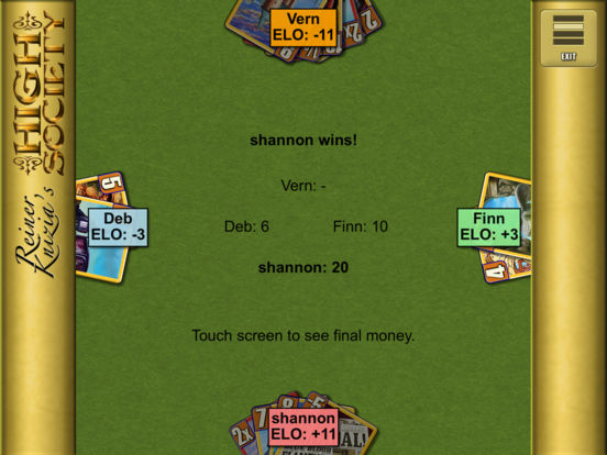 Reiner Knizia's High Society screenshot