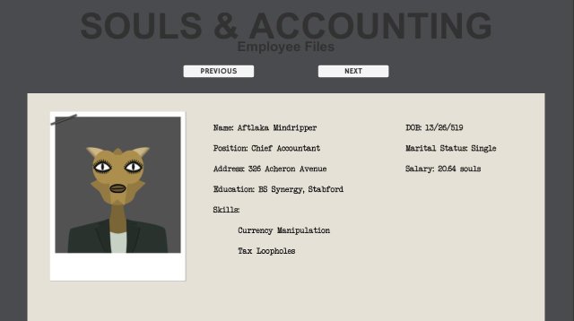 Souls & Accounting: Employee Files screenshot
