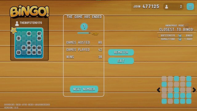 The Bingo Room screenshot