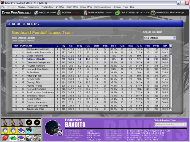 Total Pro Football 2004 screenshot