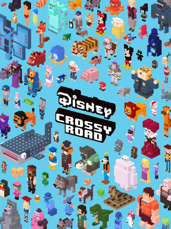 Disney Crossy Road with Beauty and the Beast screenshot