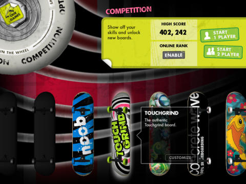 Touchgrind HD screenshot
