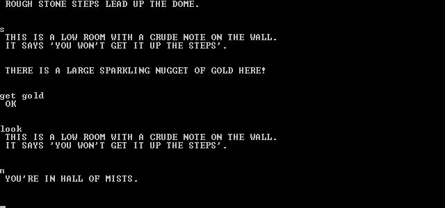 Colossal Cave Adventure screenshot