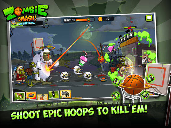 Zombie Smash Basketball - Tower Defense! screenshot
