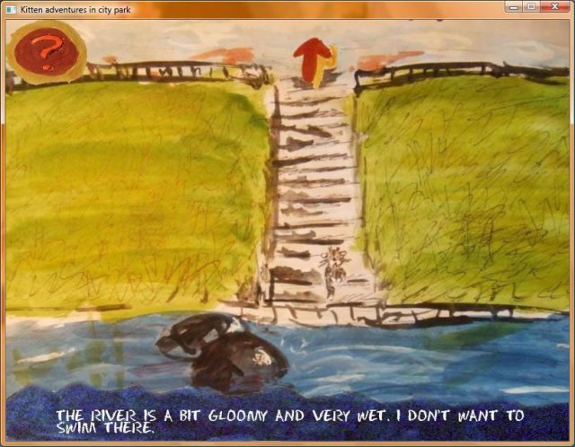 Kitten adventures in city park screenshot