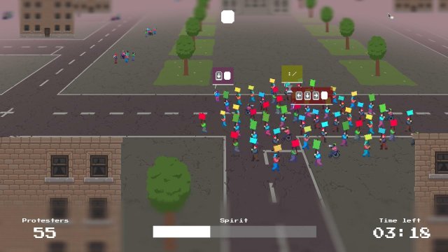 There's a protest in town ... screenshot