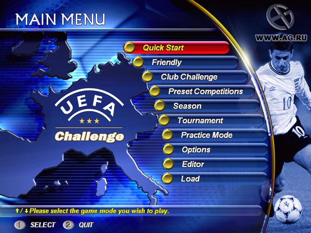 UEFA Challenge screenshot
