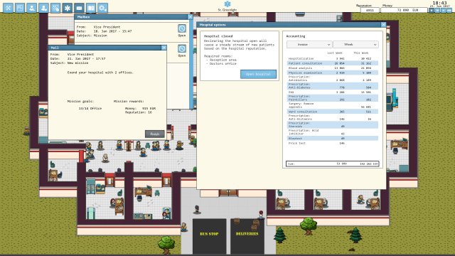Hospitalize screenshot