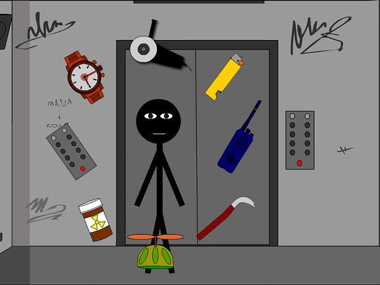 Стикмен лифт побег screenshot