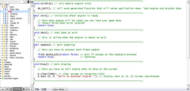 Esenthel Engine screenshot