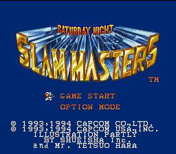Saturday Night Slam Masters screenshot