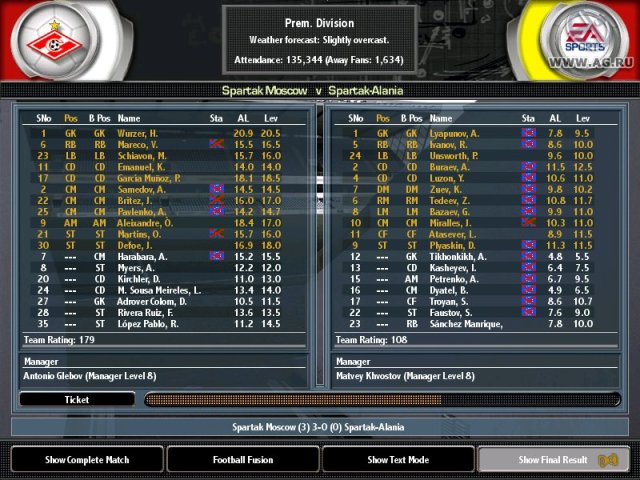 Total Club Manager 2004 screenshot