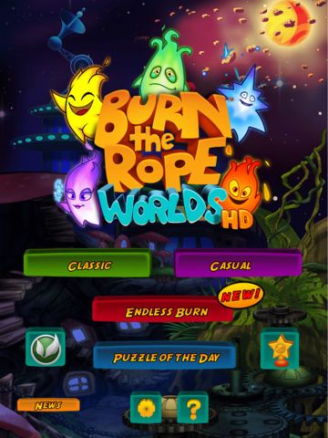 Burn the Rope Worlds HD screenshot