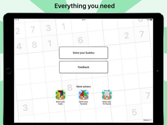 Solve your Sudoku screenshot