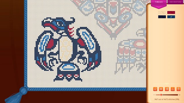 Cross-Stitch Puzzle screenshot