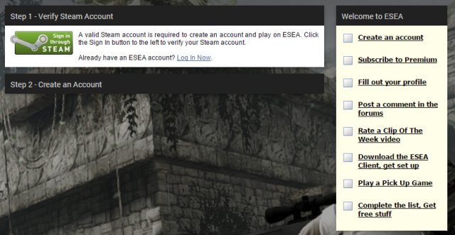 ESEA screenshot