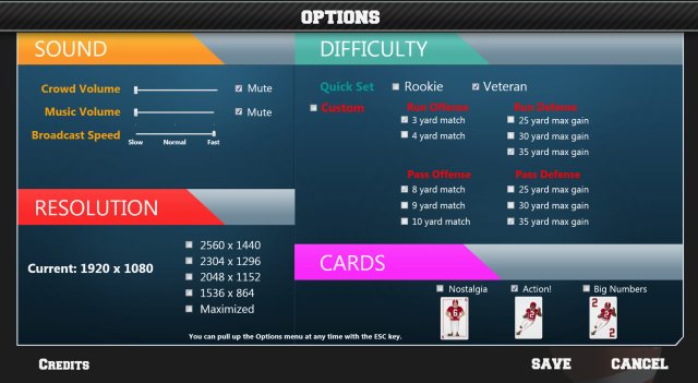 Gridiron Solitaire screenshot