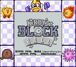 Kirby's Block Ball (1995) screenshot