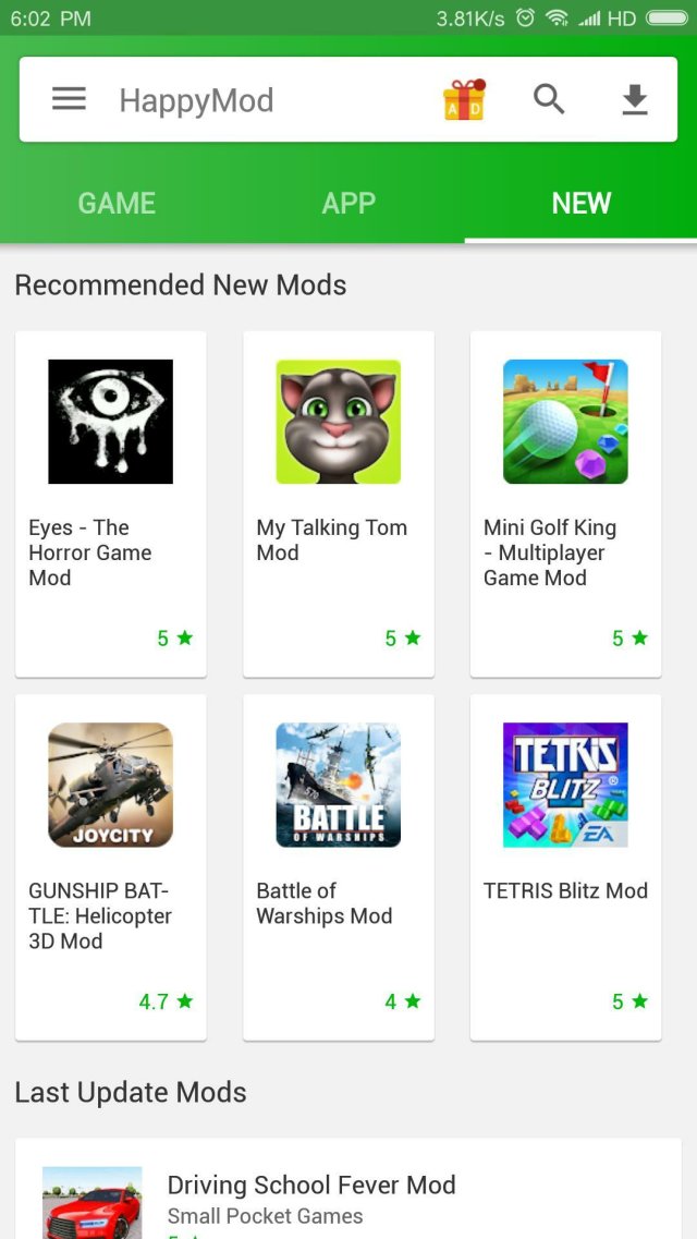 Happy mod download screenshot