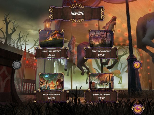 Dark Solitaire. Mystical Circus screenshot