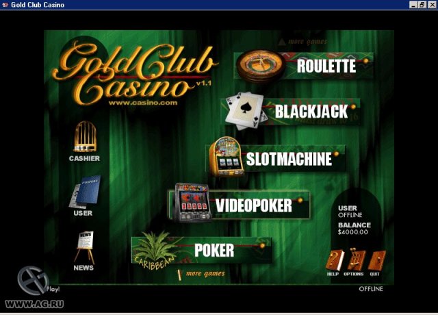 Gold Club Casino screenshot