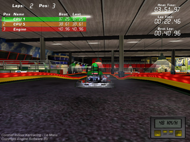 Engine soft. Coronel Indoor Kartracing.