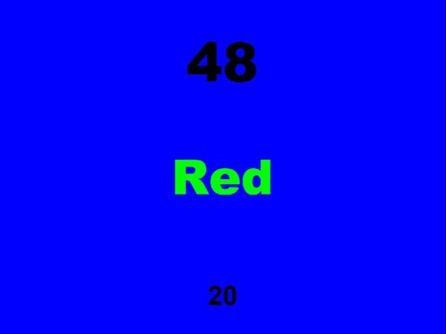 The Stroop Game screenshot