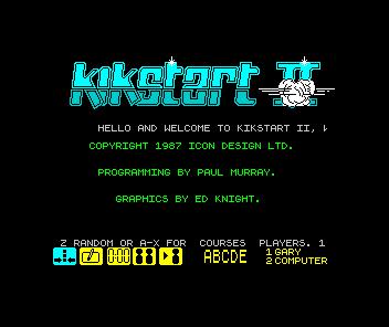 Kikstart 2 screenshot