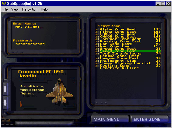 SubSpace screenshot