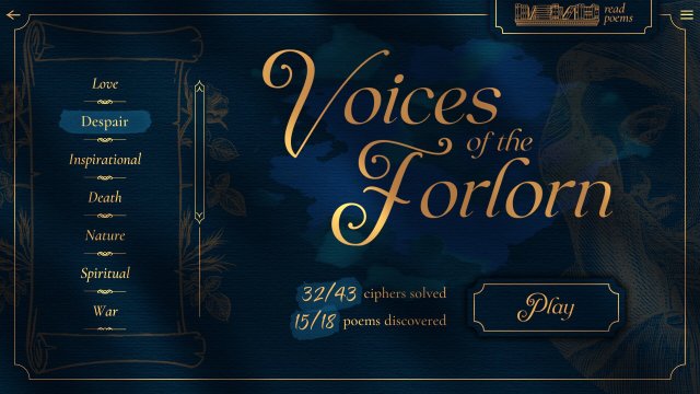 Poems & Codes screenshot