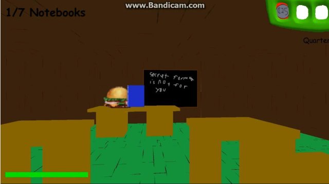 Spongebob's Basics in Education and Cooking (BALDI MOD) screenshot