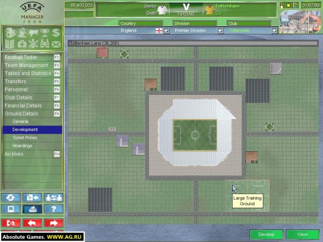 UEFA Manager 2000 screenshot