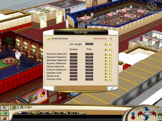 Carnival Cruise Lines Tycoon 2005: Island Hopping screenshot