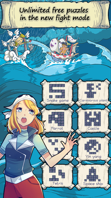 Puzzle Cross Pirates - Nonograms adventures screenshot