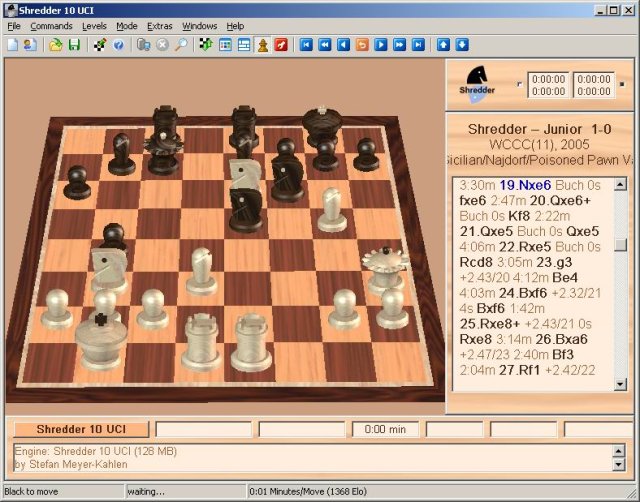 Клуб любителей шахмат. Shredder 10 screenshot