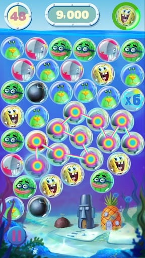 SpongeBob Bubble Party screenshot