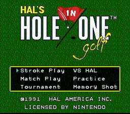 Hal's Hole in One Golf screenshot