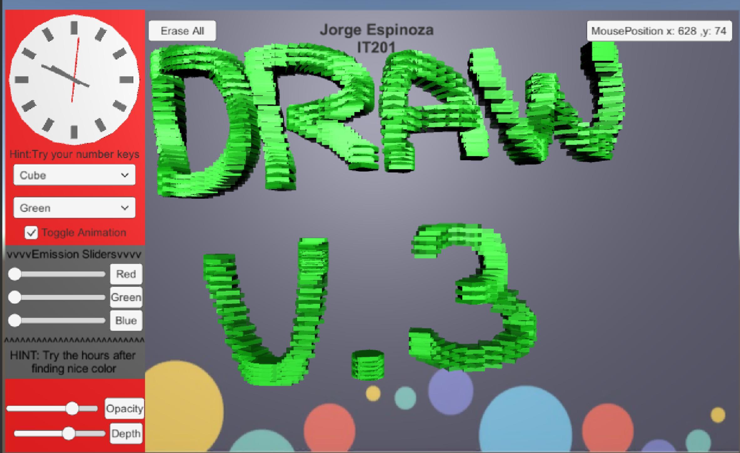 Draws текст