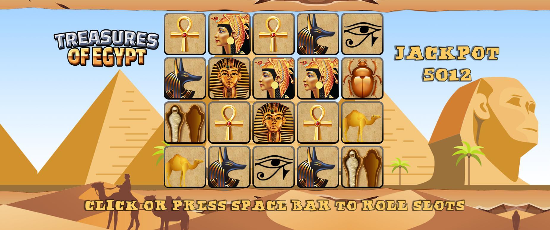 Free slot games treasures of egypt